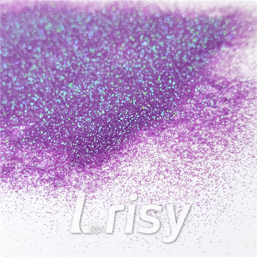 0.2mm Iridescent Translucent Light Purple Glitter C006