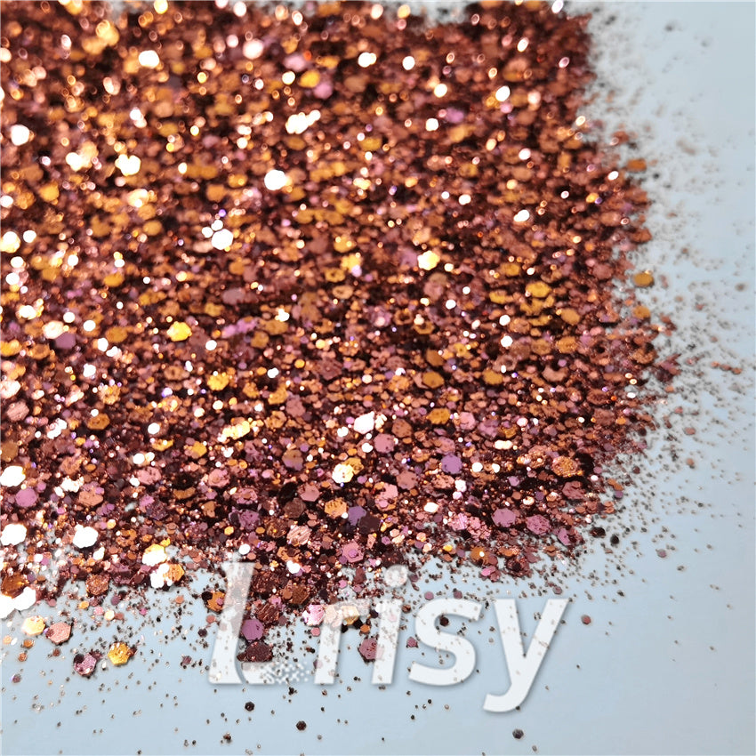 Mixed Hexagon Phantom Iridescent Glitter XCC003C