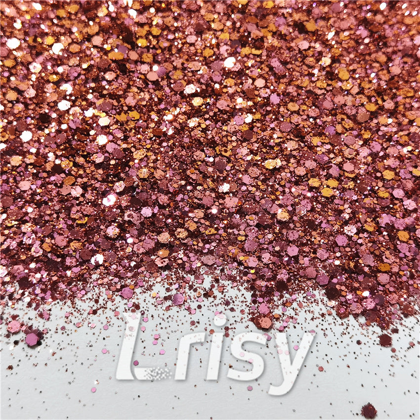 Mixed Hexagon Phantom Iridescent Glitter XCC003C