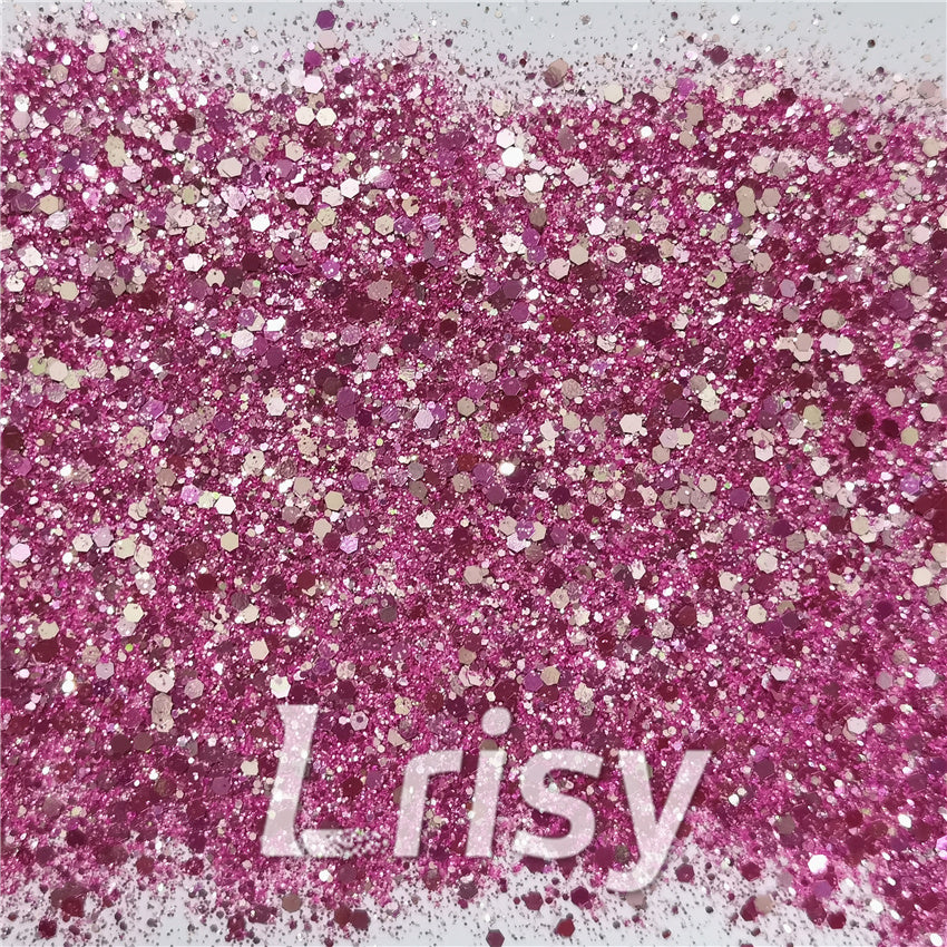 Mixed Hexagon Phantom Iridescent Glitter XCC001A