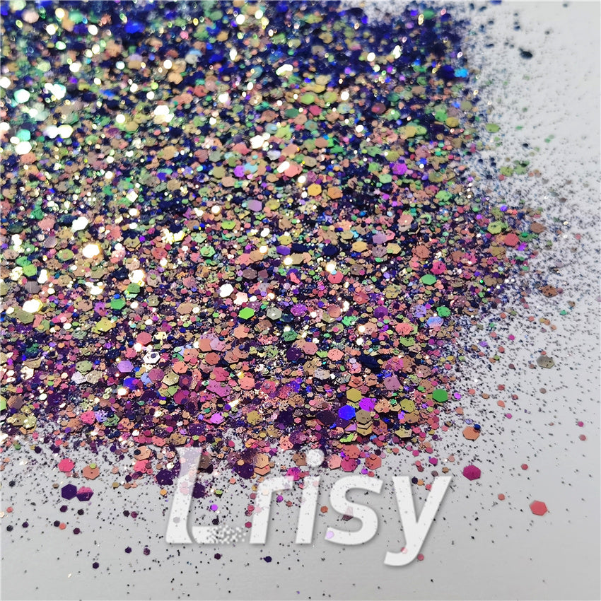 General Mixed Iridescent Phantom Purple Glitter C-BSL010