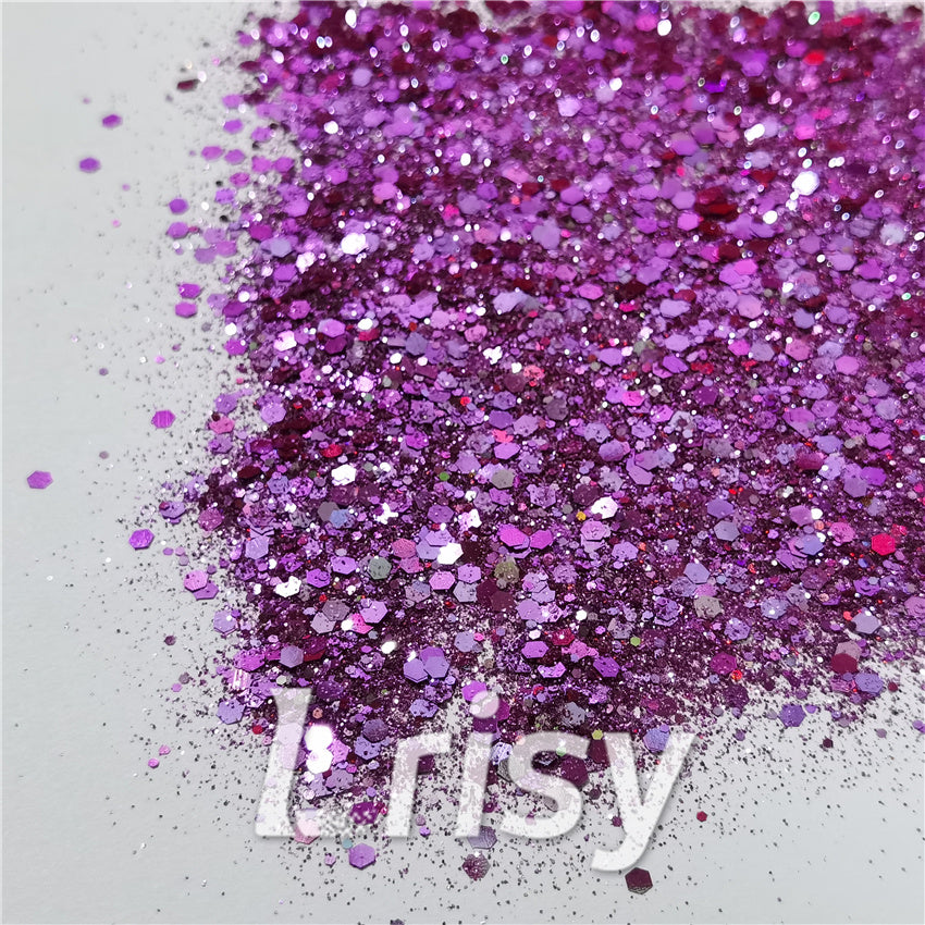 General Mixed Iridescent Phantom Purple Glitter C-BSL009