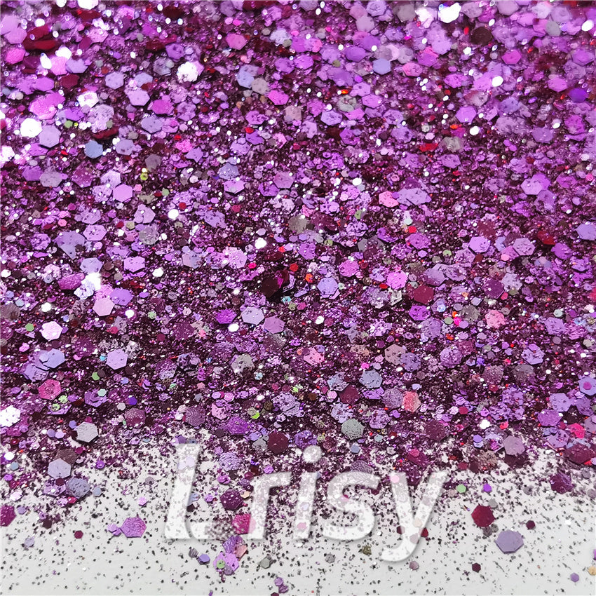 General Mixed Iridescent Phantom Purple Glitter C-BSL009