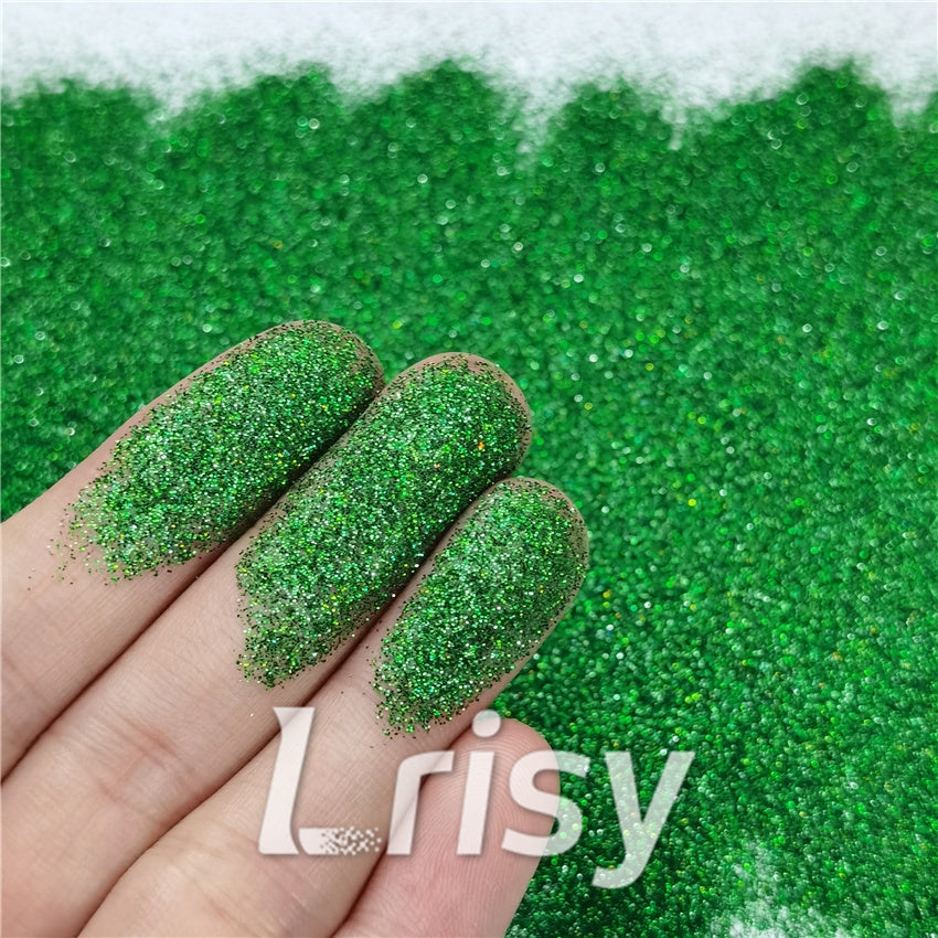 0.2mm Holographic Dark Green Fine Glitter LB0600