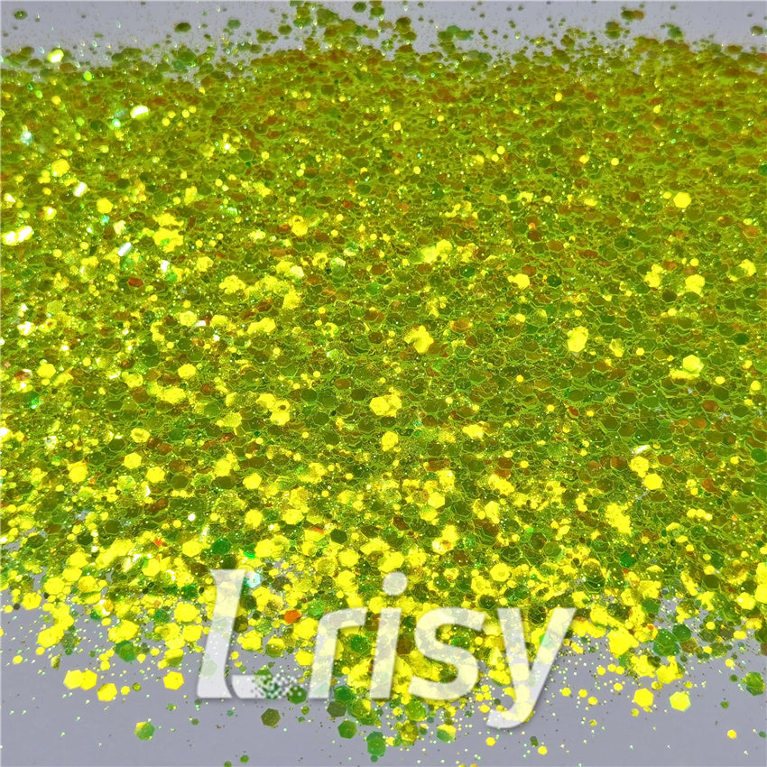 General Mixed Fluorescent Green High Brightness Glitter FC330