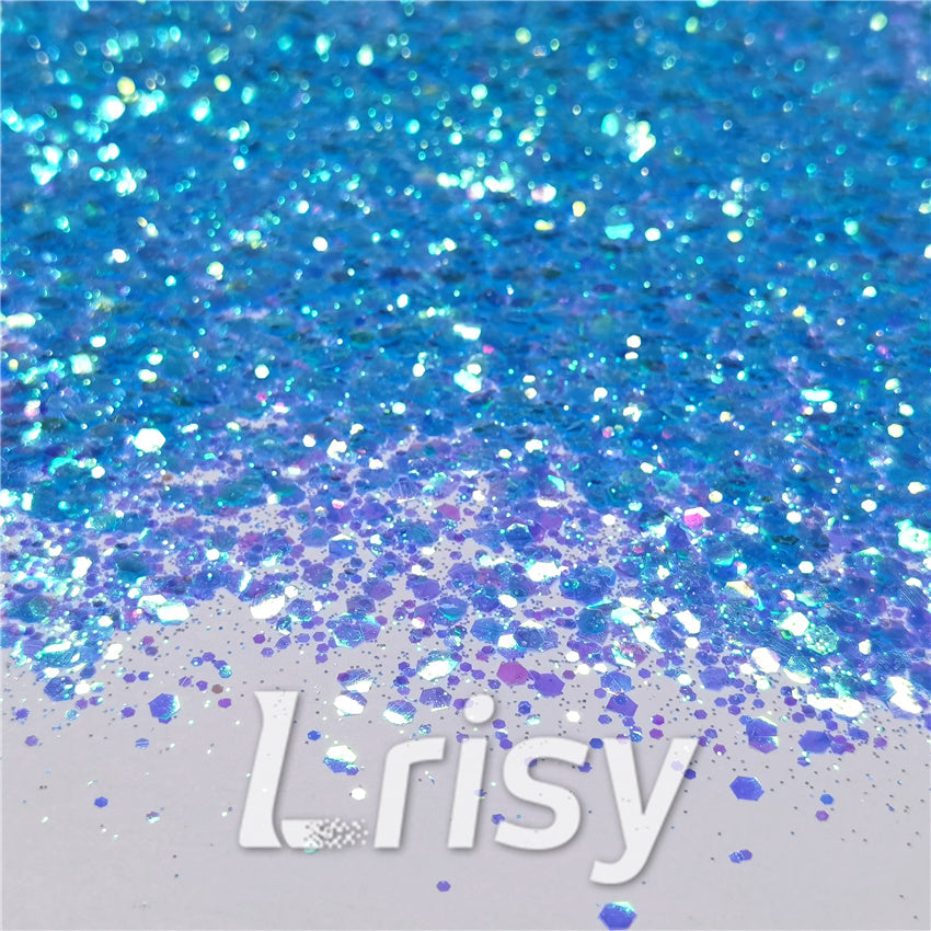 General Mixed Fluorescent Blue High Brightness Glitter FC337A