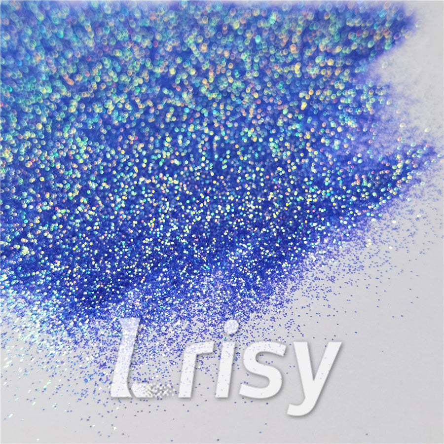 0.3mm Fluorescent Blue High Brightness Iridescent Glitter FC337