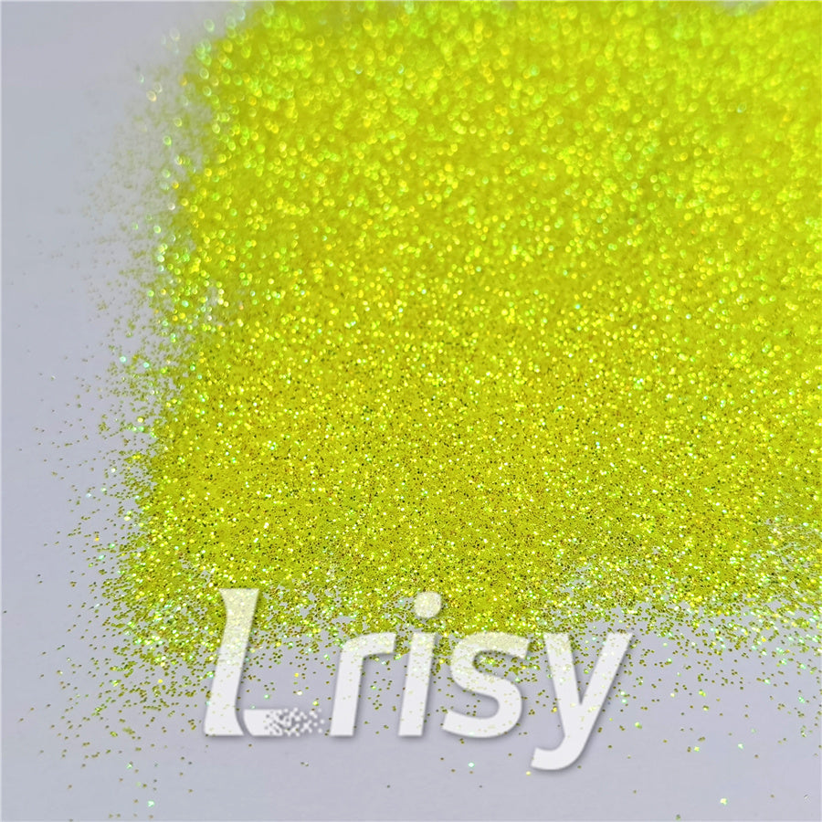 0.3mm Fluorescent Green High Brightness Iridescent Glitter FC330