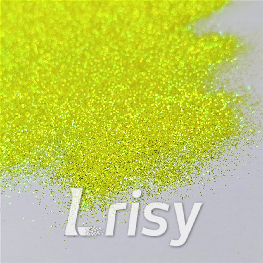 0.3mm Fluorescent Green High Brightness Iridescent Glitter FC330