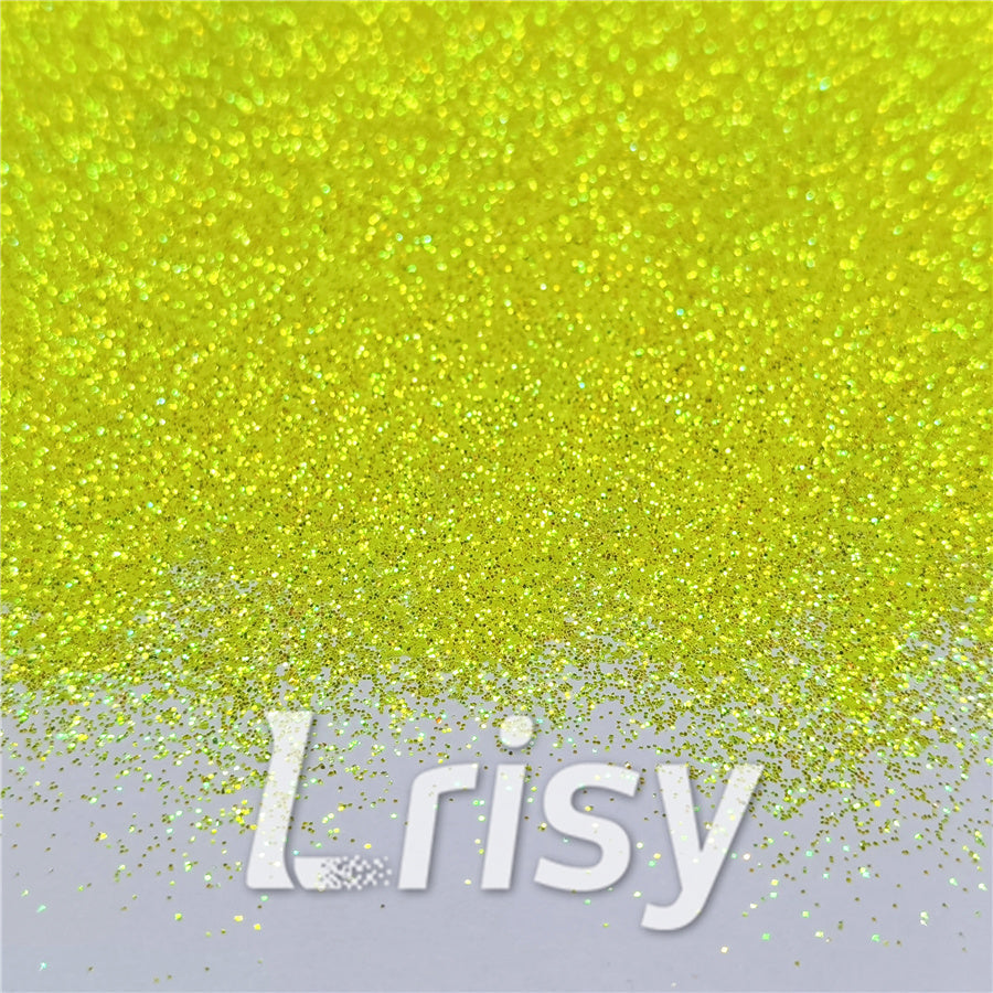 0.3mm Fluorescent Green High Brightness Iridescent Glitter FC330