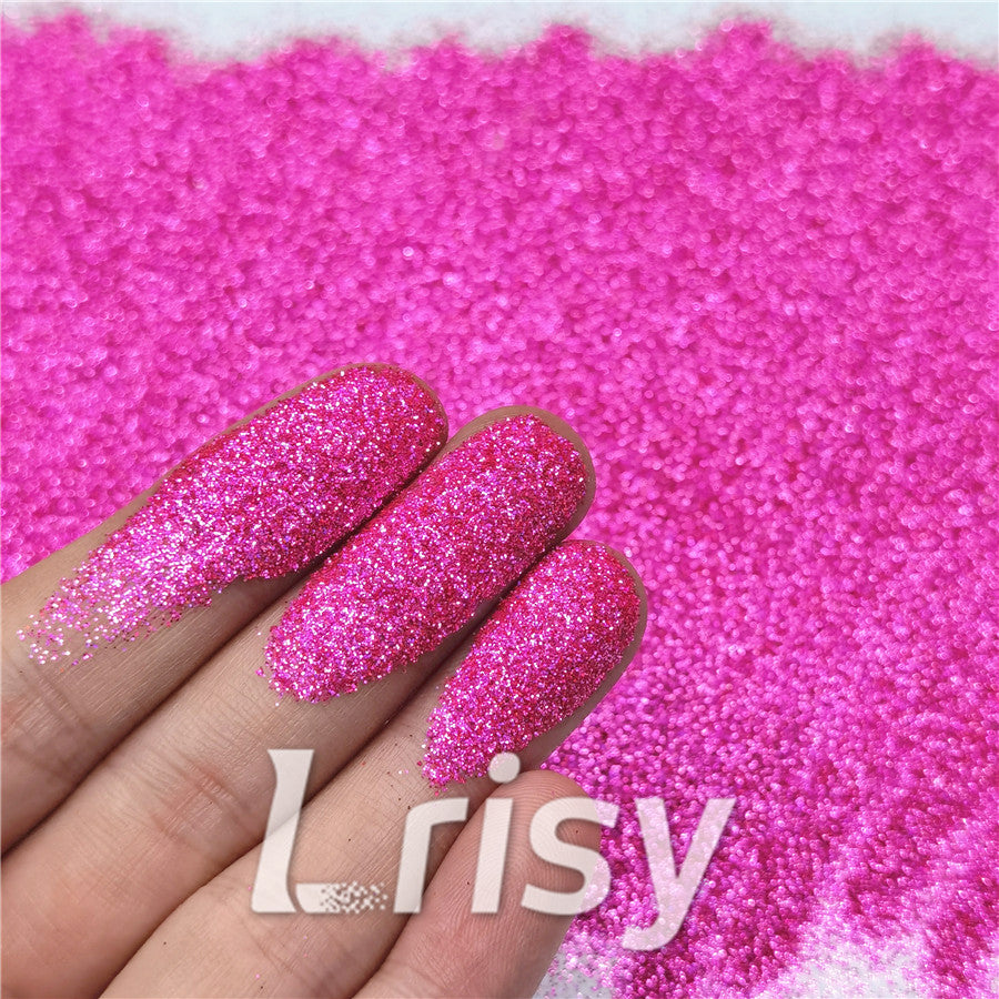 0.2mm Holographic Pigment Rose Red Glitter Cosmetic Grade SLG016-N