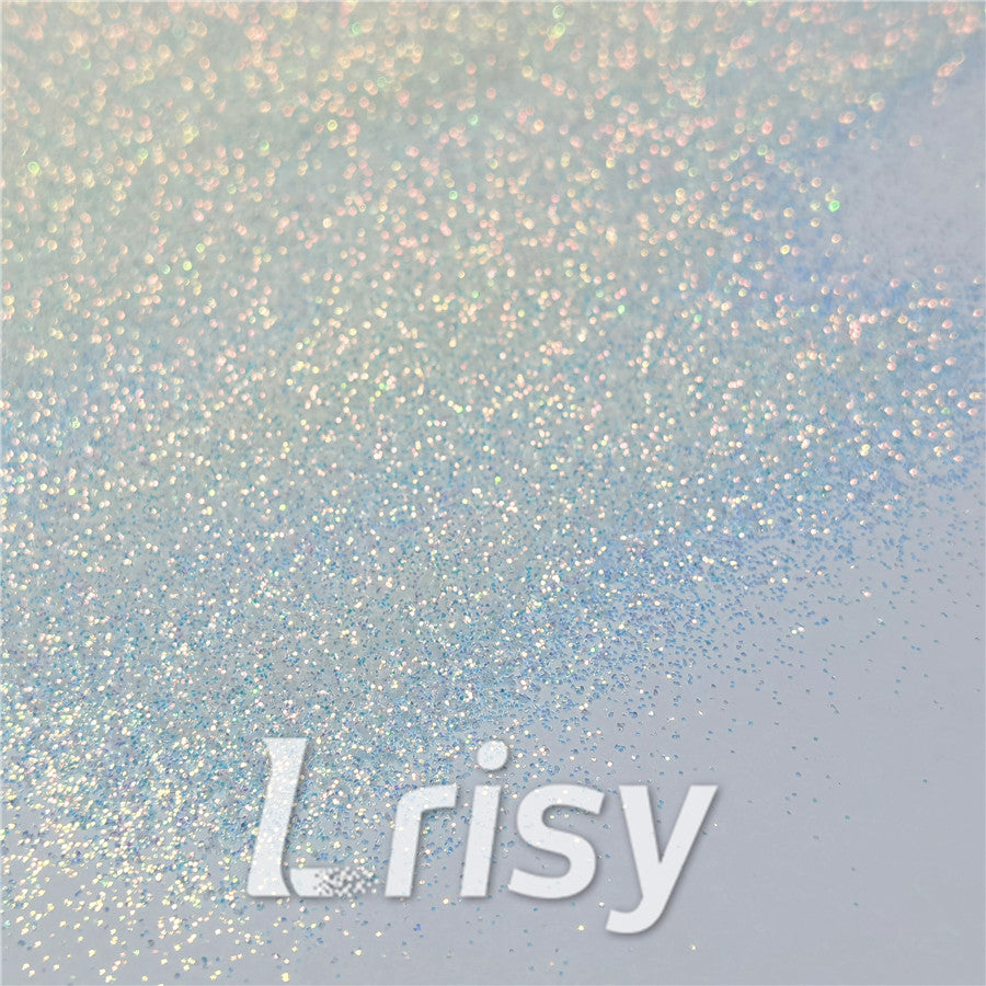 0.3mm Ice Blue and White Iridescent Glitter C021