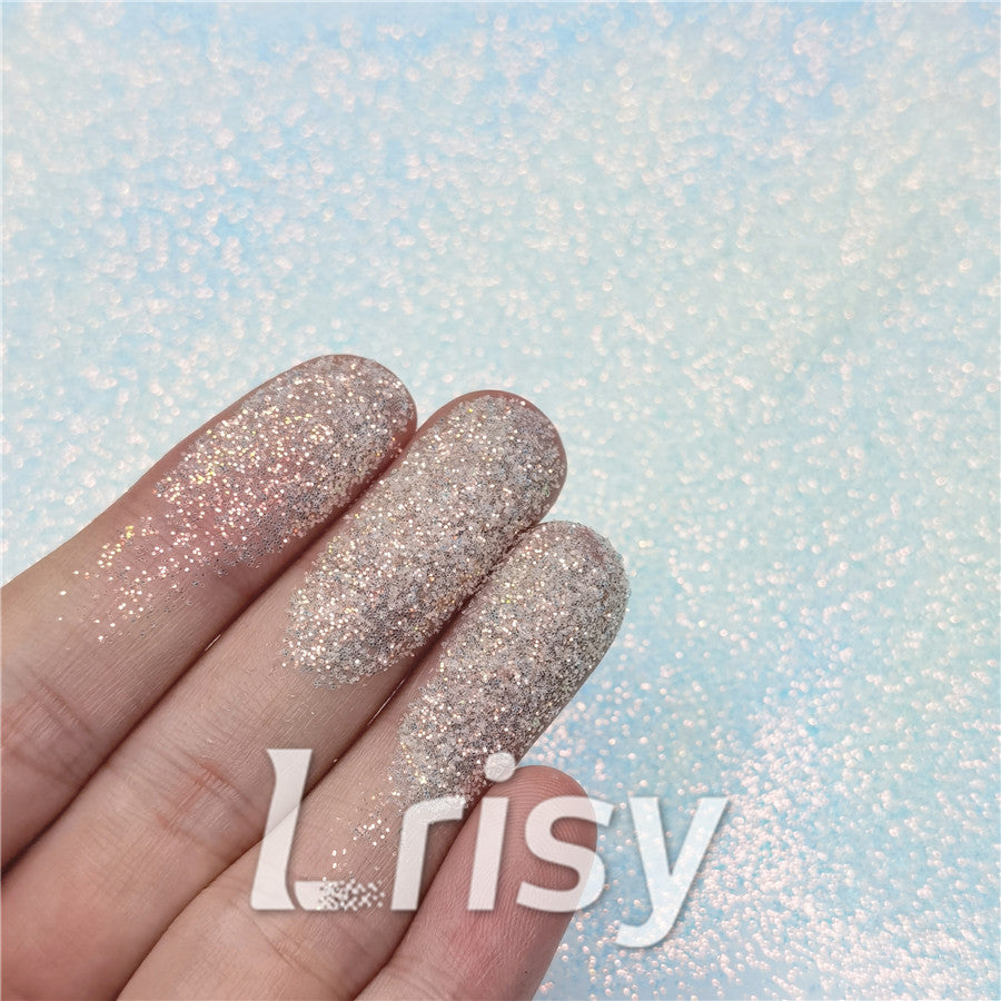 0.3mm Ice Blue and White Iridescent Glitter C021