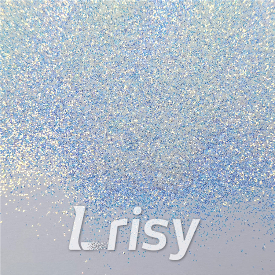 0.3mm Ice Blue and White Brightness Iridescent Glitter FC-F321