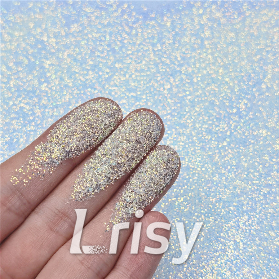 0.3mm Ice Blue and White Brightness Iridescent Glitter FC-F321