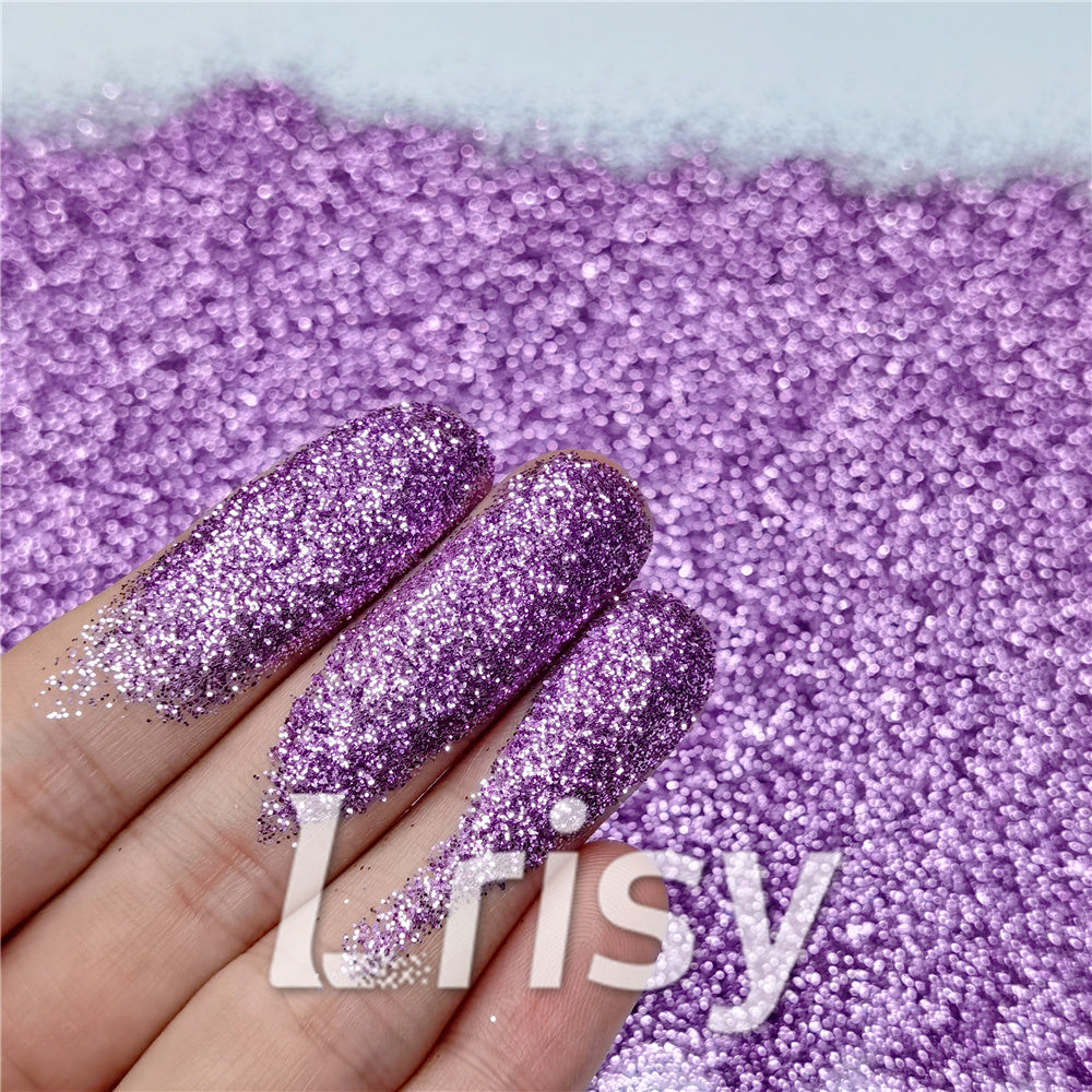 0.3mm Light Purple Fine Glitter Pure Color B0806