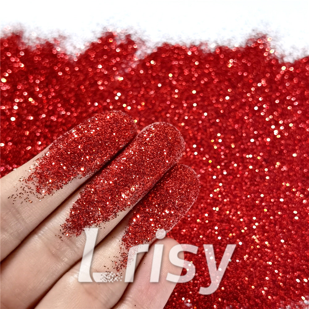 0.3mm American Red Fine Glitter Pure Color B0308