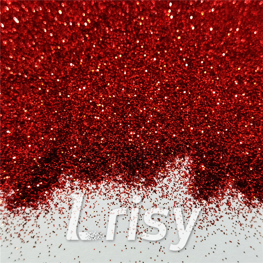 0.3mm American Red Fine Glitter Pure Color B0308