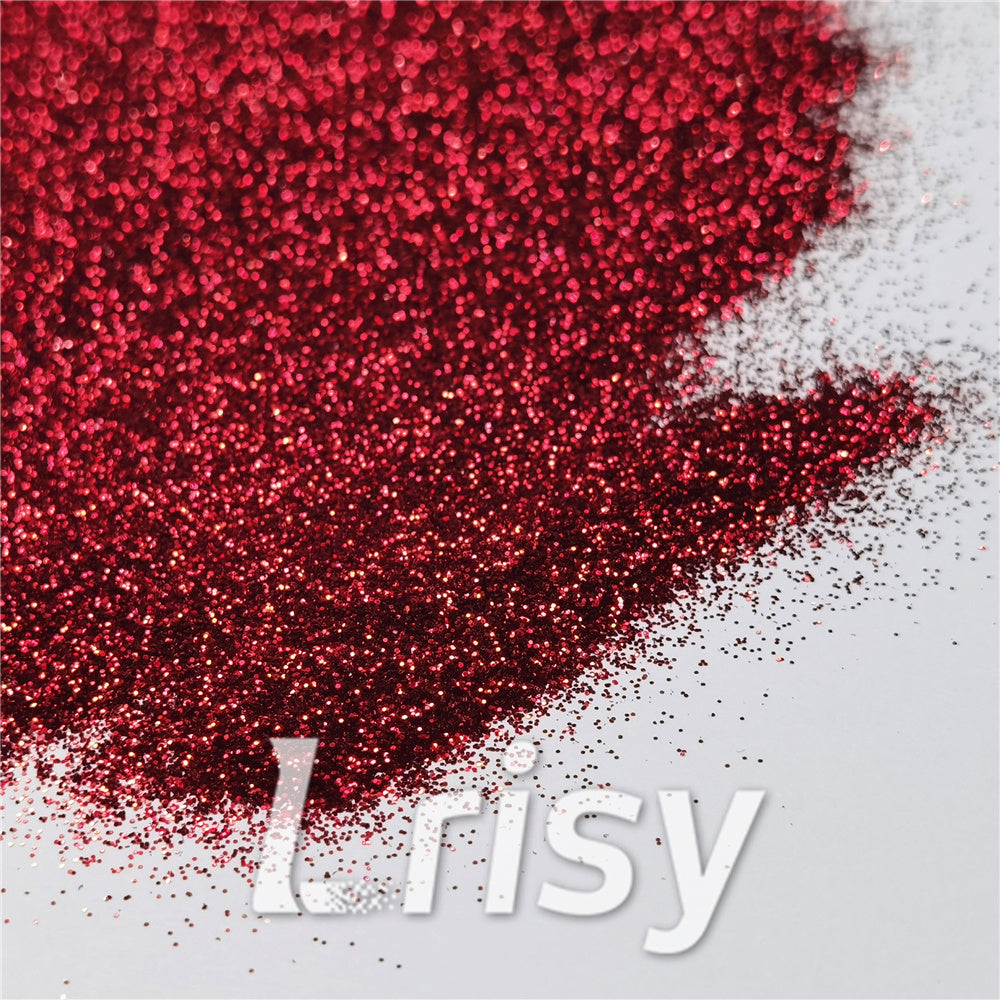 0.3mm Wine Red Fine Glitter Pure Color B0304