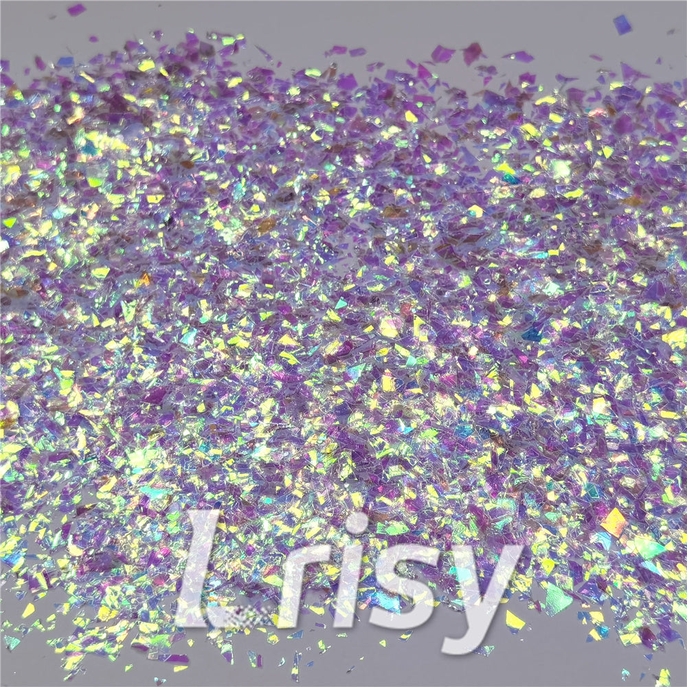 Iridescent Cellophane Glitter Flakes Shard C004 4x4