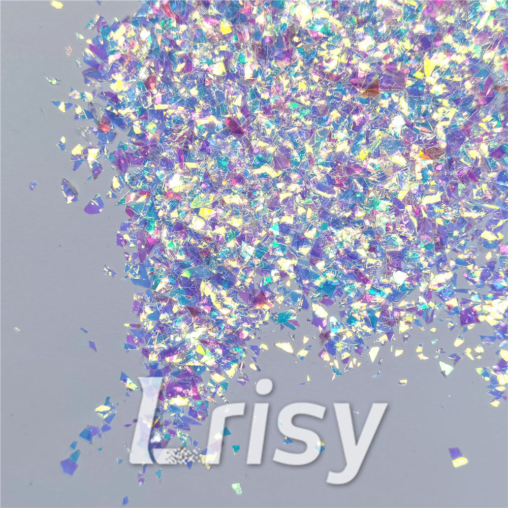 Iridescent Cellophane Glitter Flakes Shard C004 4x4