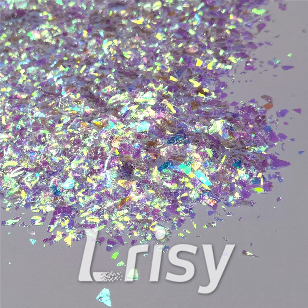 Iridescent Cellophane Glitter Flakes Shard C004 4x4