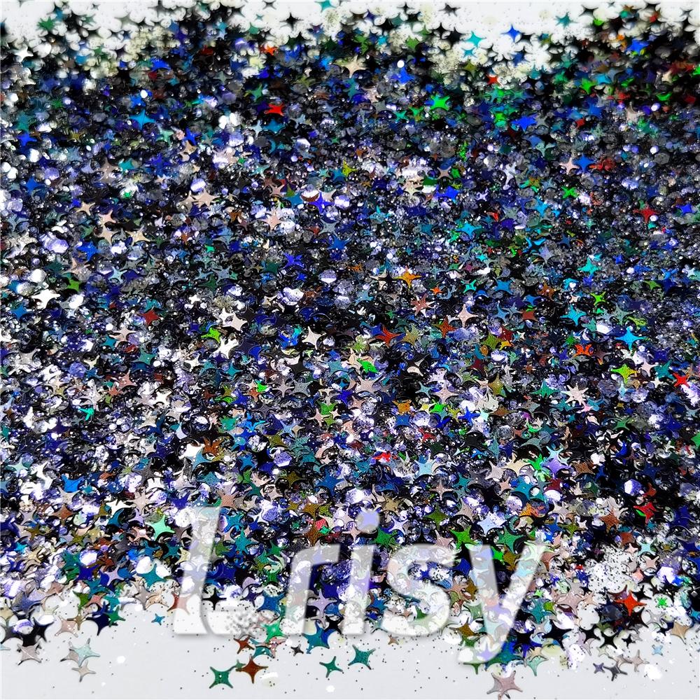 Dark Purple Galaxy (By Morgentau.JS) Custom Mixed Glitter WAL907