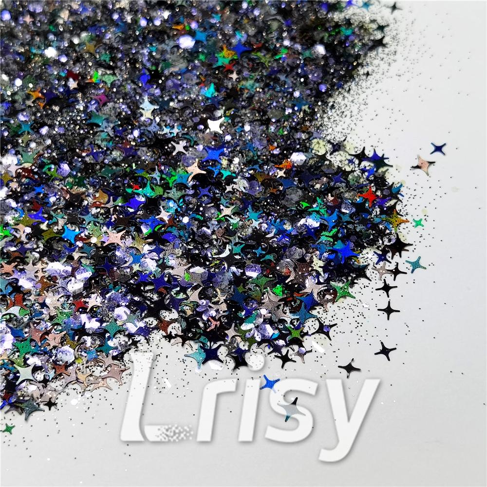 Dark Purple Galaxy (By Morgentau.JS) Custom Mixed Glitter WAL907