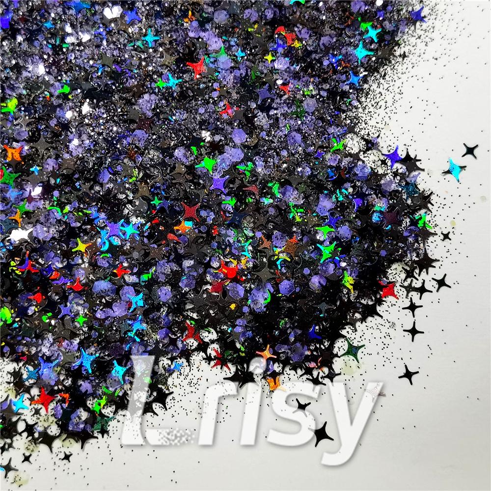 Dark Purple Galaxy (By Morgentau.JS) Custom Mixed Glitter WAL907