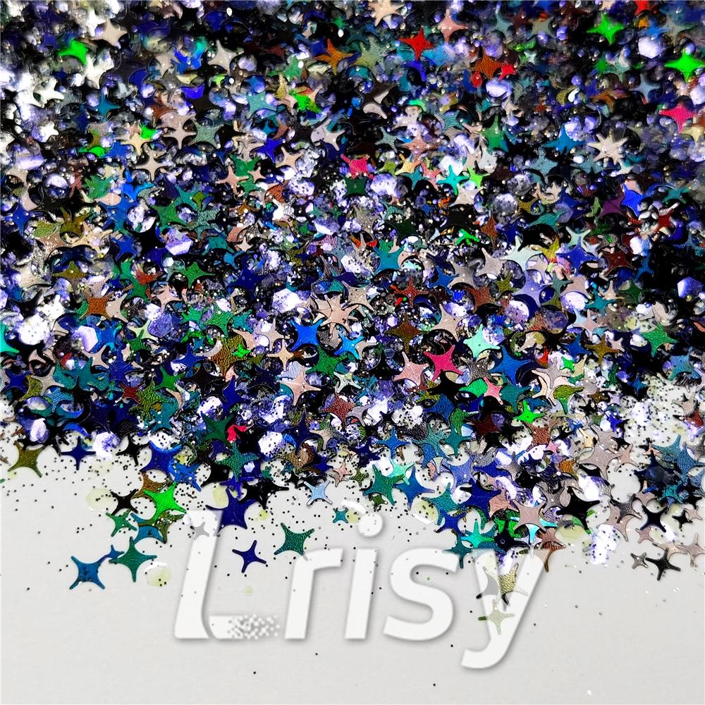 Dark Purple Galaxy (By Morgentau.JS) Custom Mixed Glitter WAL907