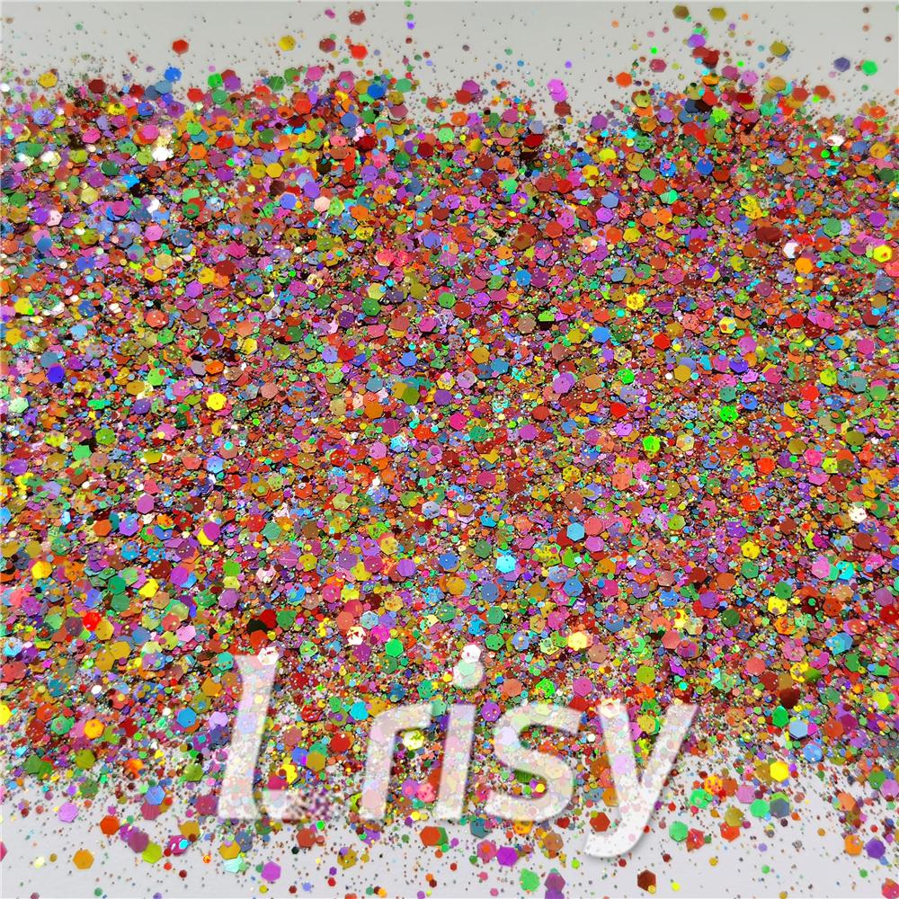 Bella Rainbow (By Jilllovesbellaresin) Custom Mixed Glitter WAL909