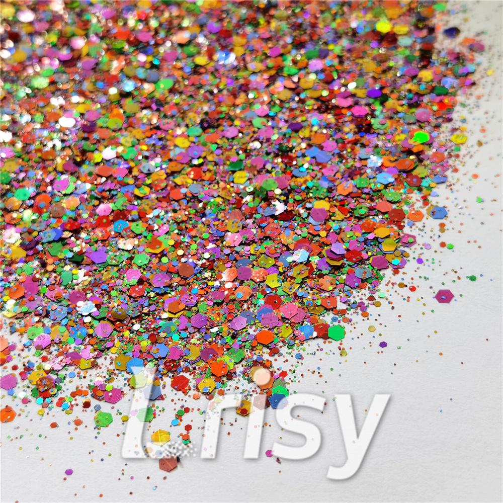 Bella Rainbow (By Jilllovesbellaresin) Custom Mixed Glitter WAL909