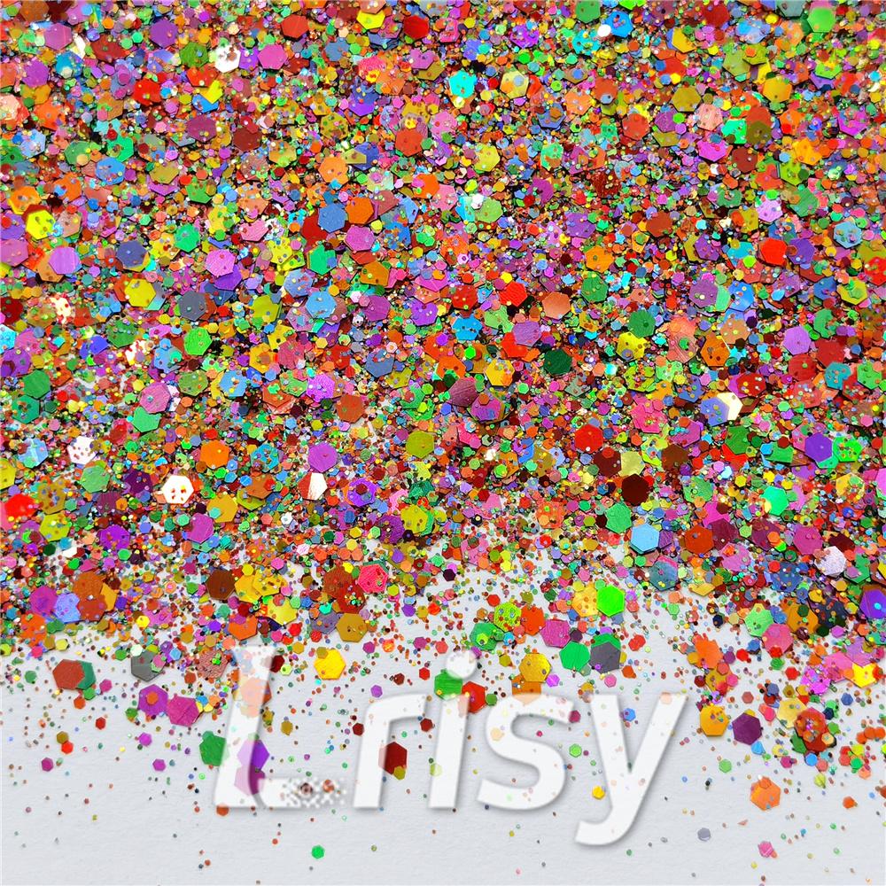 Bella Rainbow (By Jilllovesbellaresin) Custom Mixed Glitter WAL909