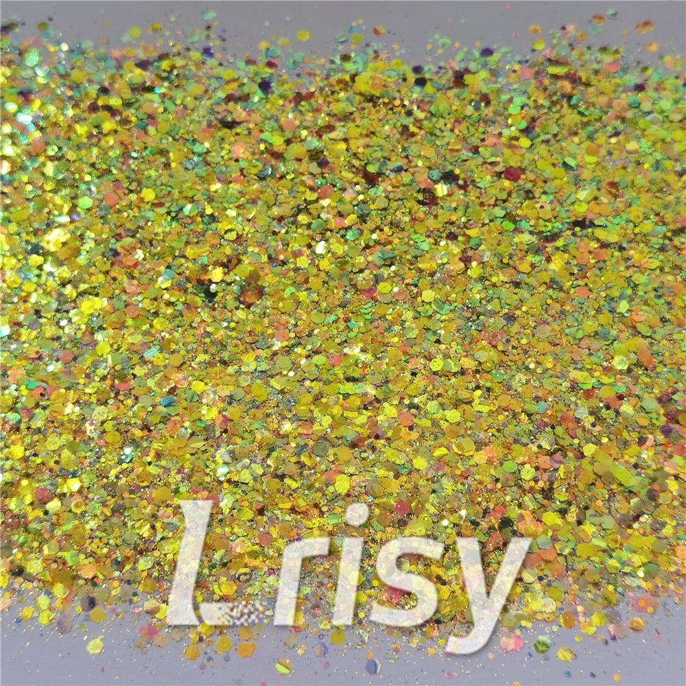 Neon Bella Rainbow (By Jilllovesbellaresin) Custom Mixed Glitter WAL910
