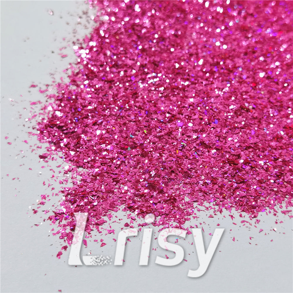 2x2 Glitter Holo Shards (Flakes) Holographic Pigment Rose Red Glitter SLG016-N
