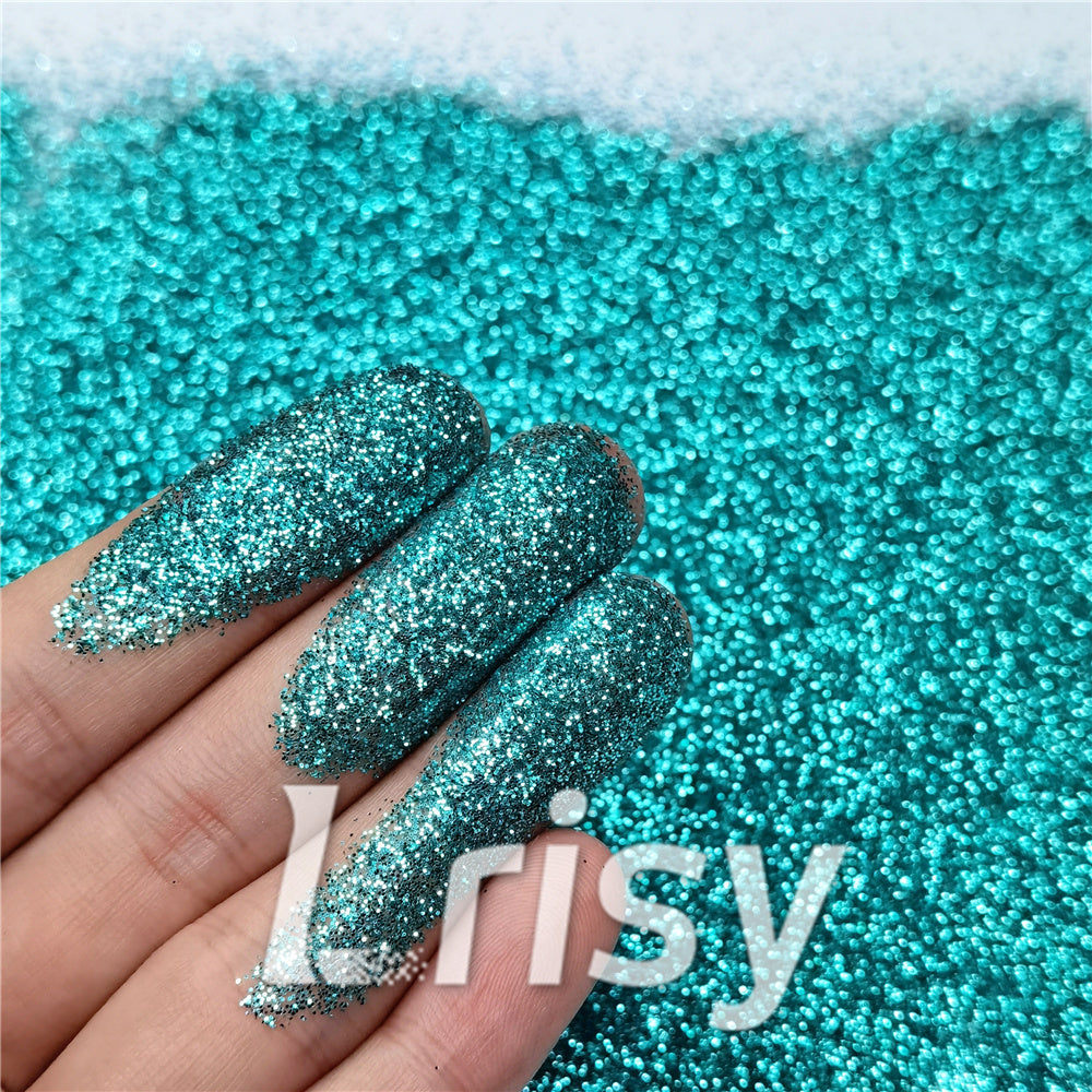 0.3mm Teal Green Fine Glitter Pure Color B0702