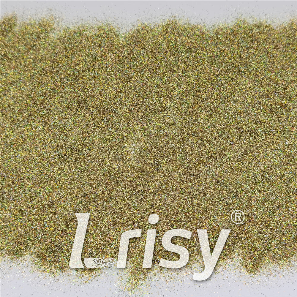 0.2mm Professional Cosmetic Glitter For Lip Gloss Holographic Light Gold FCHL222