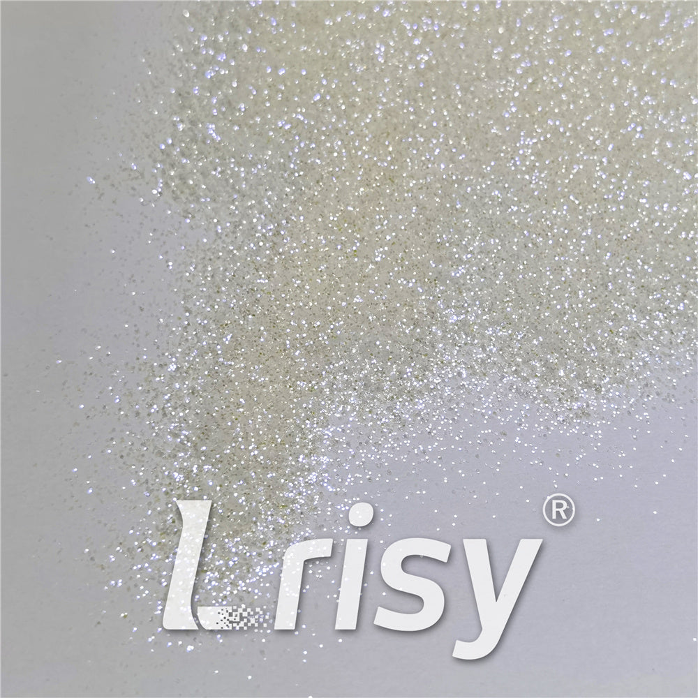 0.3mm Light Yellow and White Iridescent Glitter C014