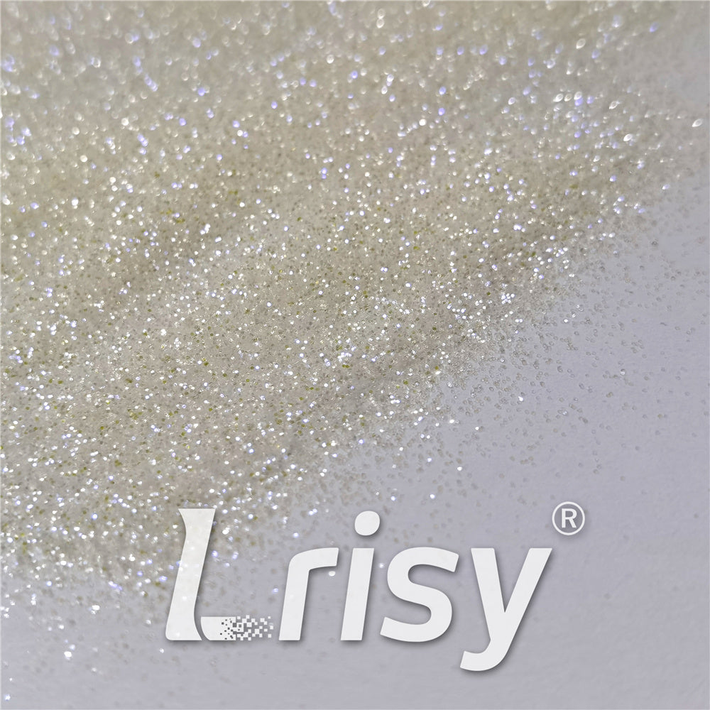 0.3mm Light Yellow and White Iridescent Glitter C014