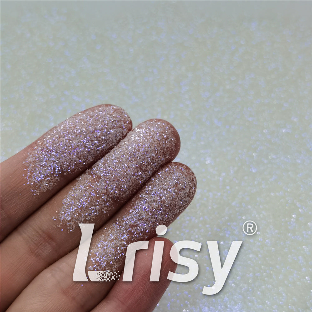 0.3mm Light Yellow and White Iridescent Glitter C014