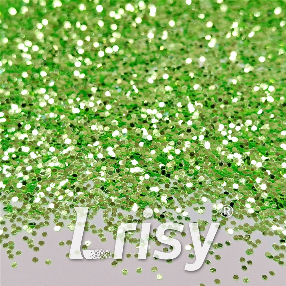 1mm Green High Brightness Glaze Chunky Glitter XC-YC004