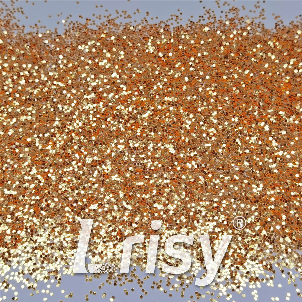 1mm Orange High Brightness Glaze Chunky Glitter XC-YC005