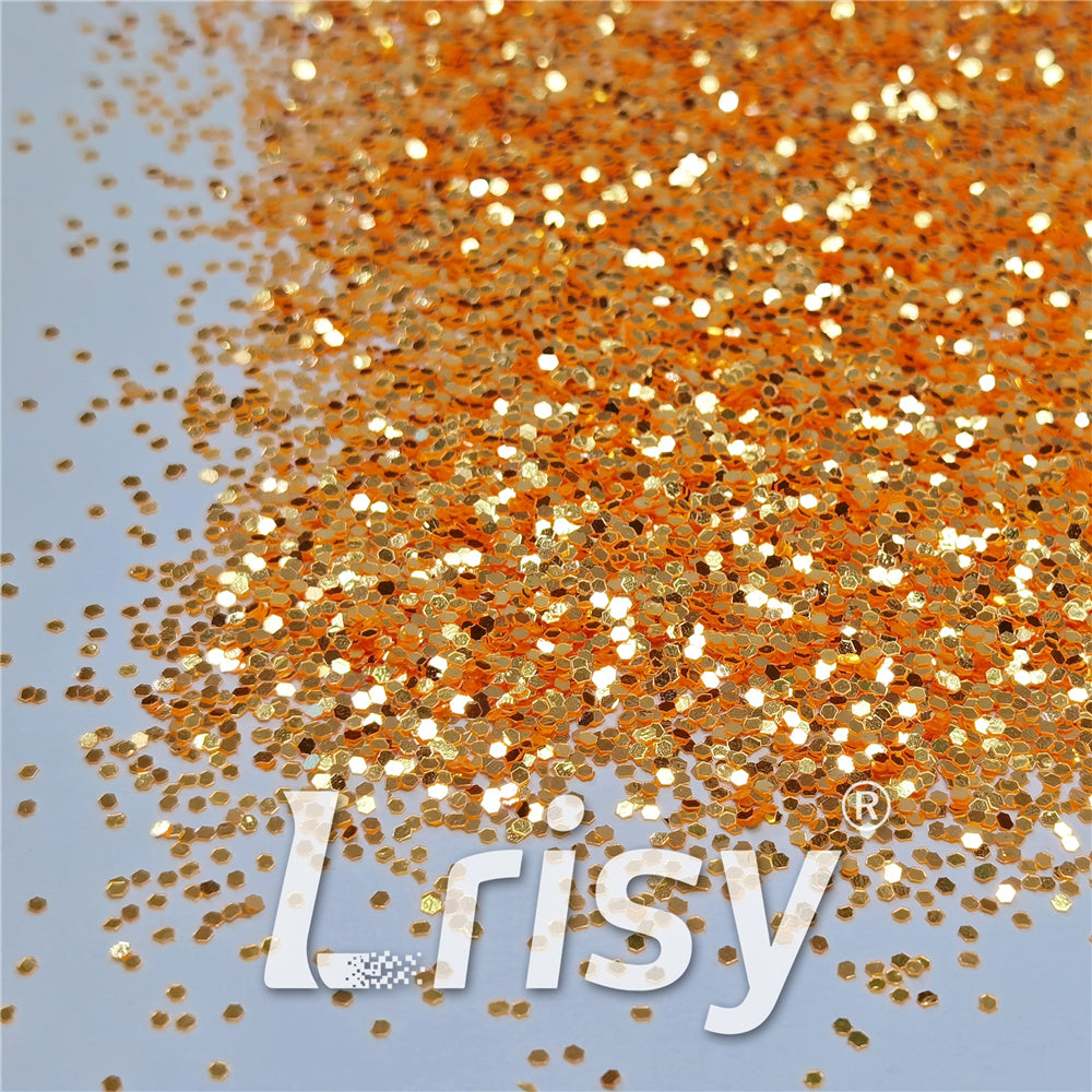 1mm Orange High Brightness Glaze Chunky Glitter XC-YC005