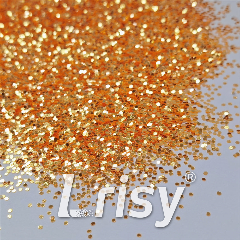 1mm Orange High Brightness Glaze Chunky Glitter XC-YC005