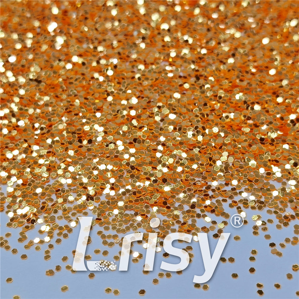 1mm Orange High Brightness Glaze Chunky Glitter XC-YC005