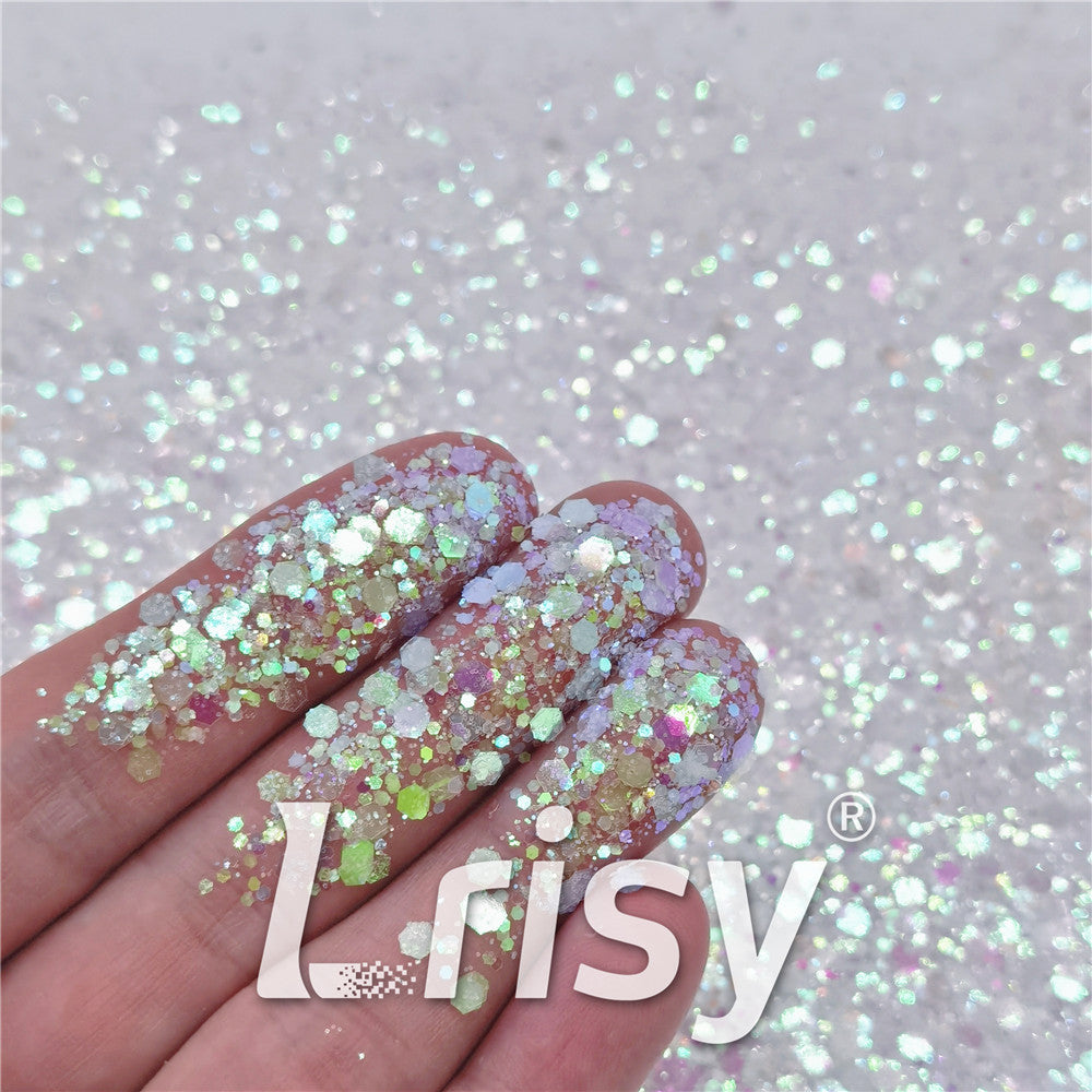General Mixed High Brightness Iridescent Dream Pink Glitter FC-FC322