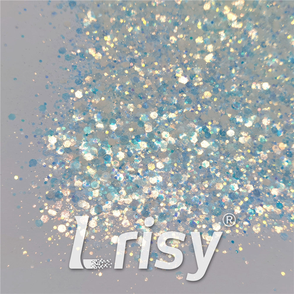 General Mixed High Brightness Iridescent Dream Blue Glitter FC-FC321