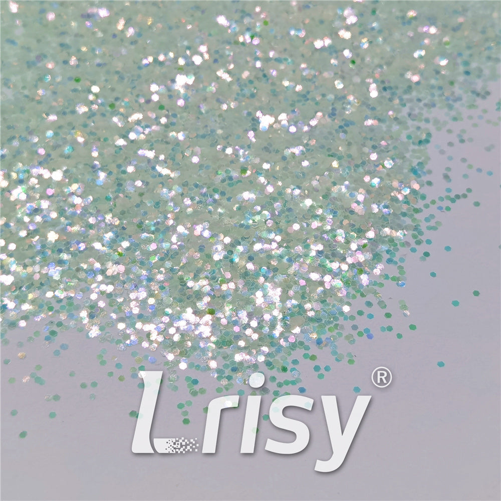 1mm High Brightness Iridescent Green Chunky Glitter FC325