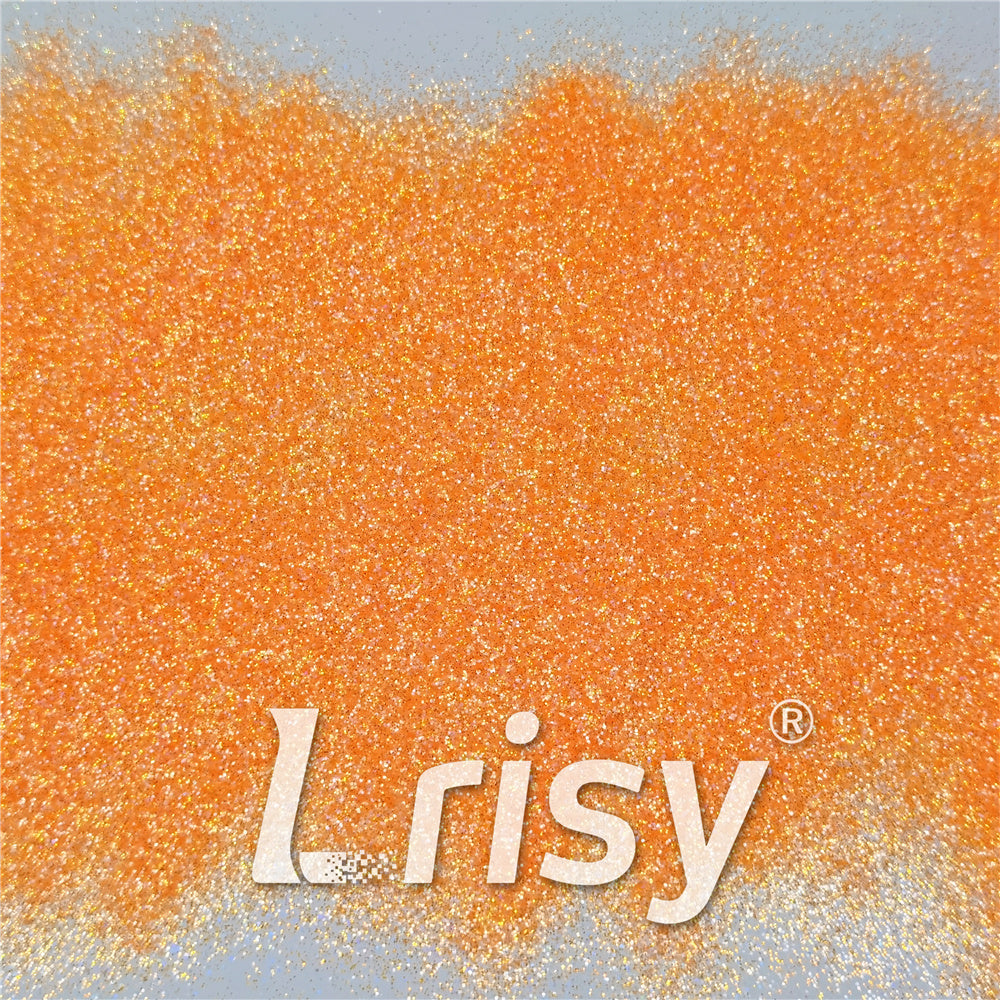 0.2/0.4mm Holographic and Fluorescent Orange Mixed High Brightness Glitter HL06