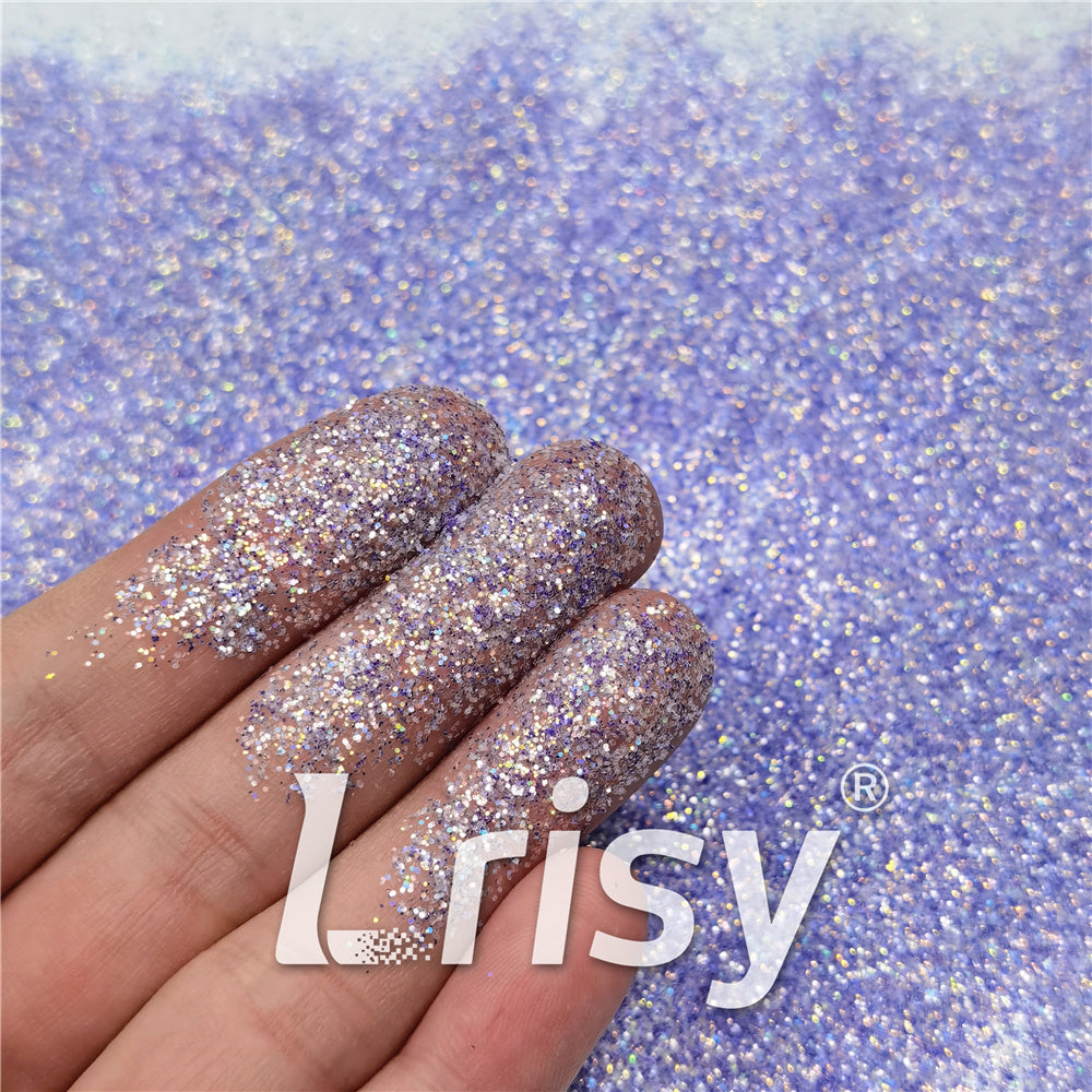 0.2/0.4mm Holographic and Fluorescent Purple Mixed High Brightness Glitter HL07